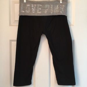 PINK Victoria’s Secret sequined cropped legging